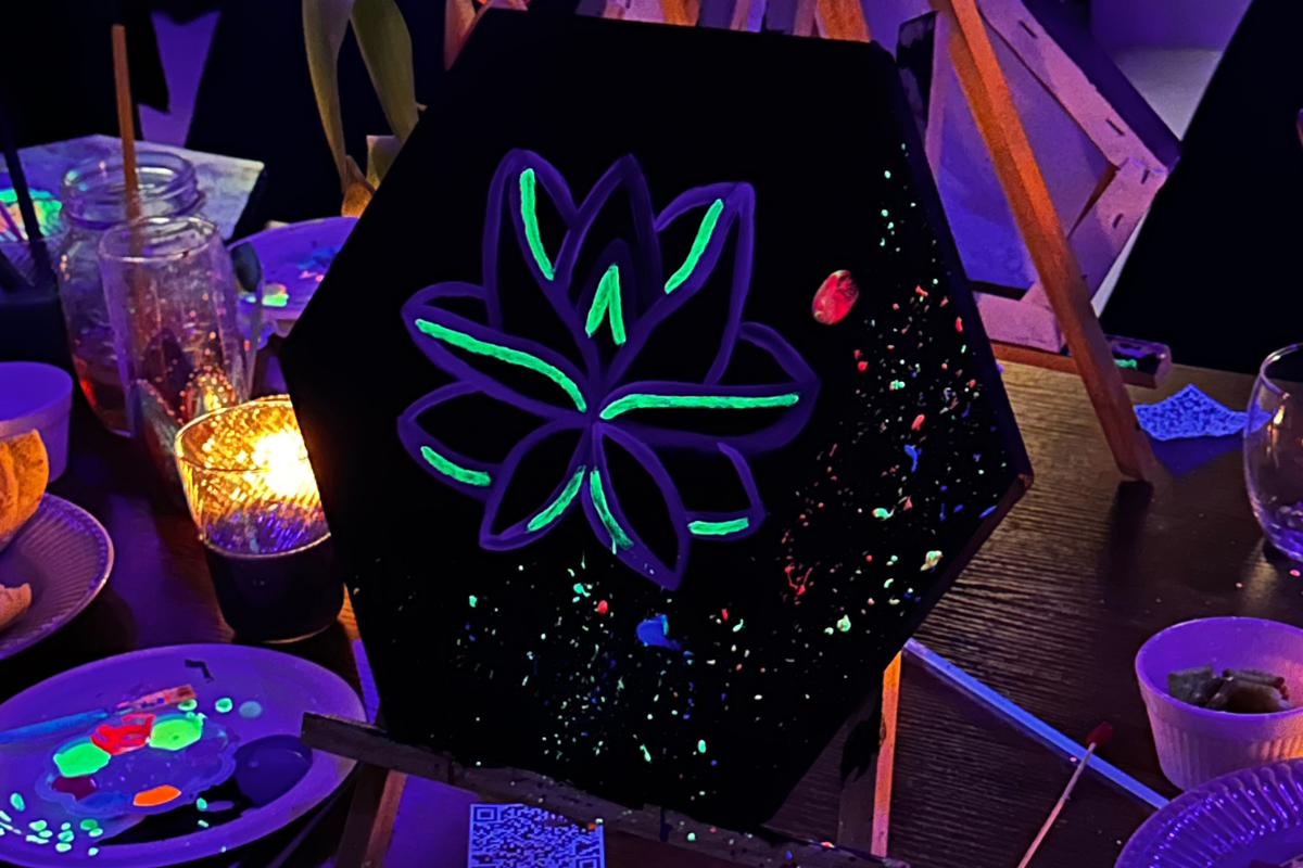Paint & Wine Neon Brush